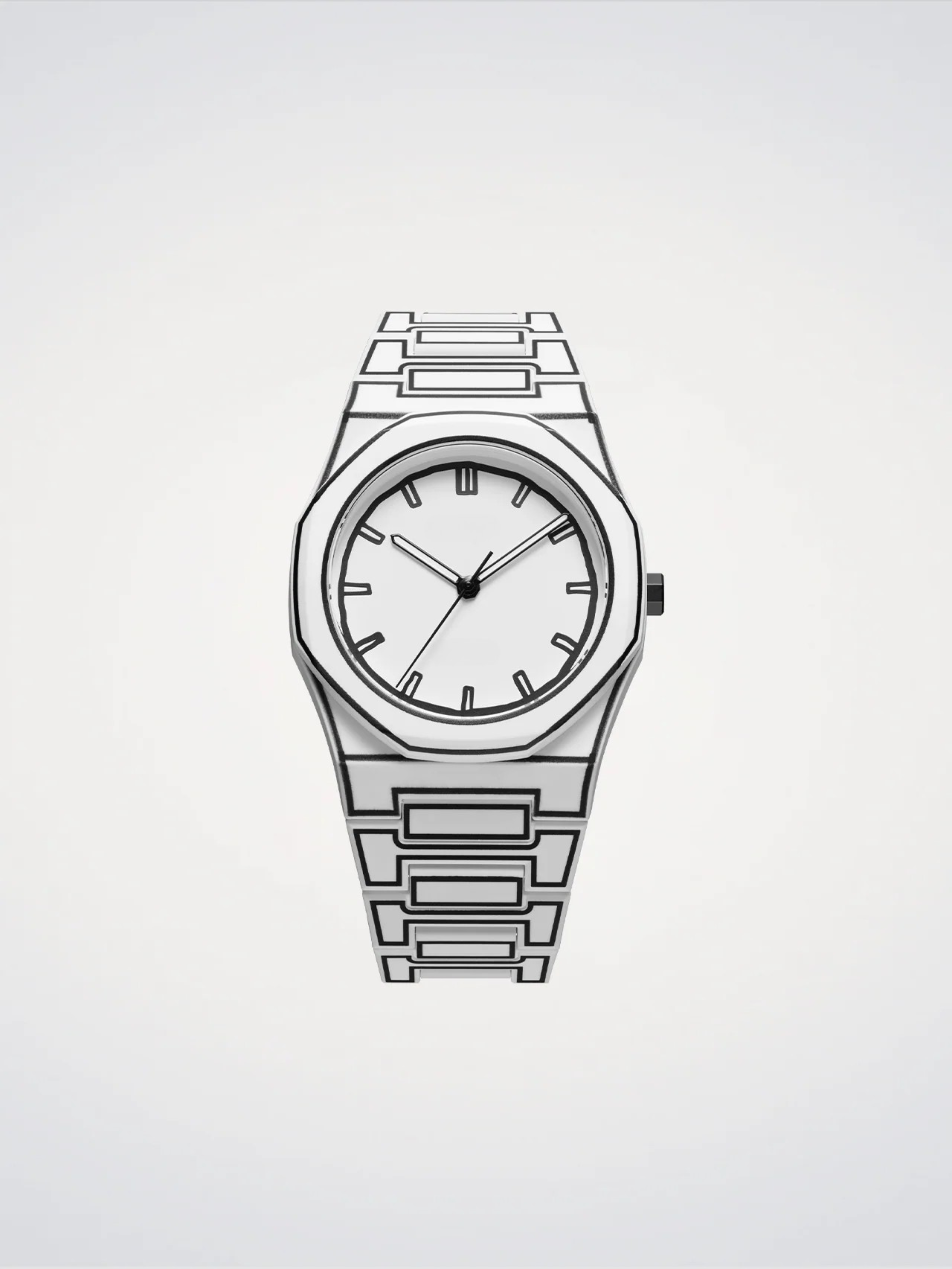 montre - sketch blanc