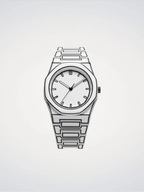 montre - sketch blanc